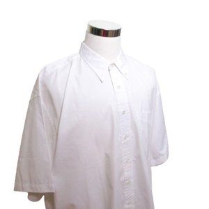 Port Authoerity Men's White Short Sleeves  Button Down Shirt Size 2XL
